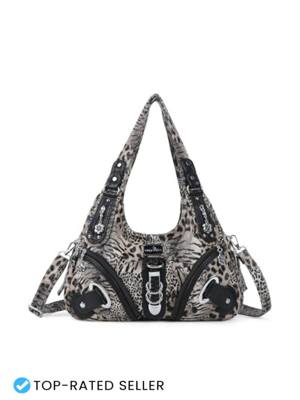 Large Hobo Shoulder Bag Women Faux Leather Vegan Satchel Purse